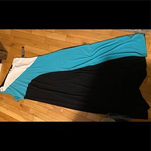 New York & Company Stretch One Shoulder Dress sz12